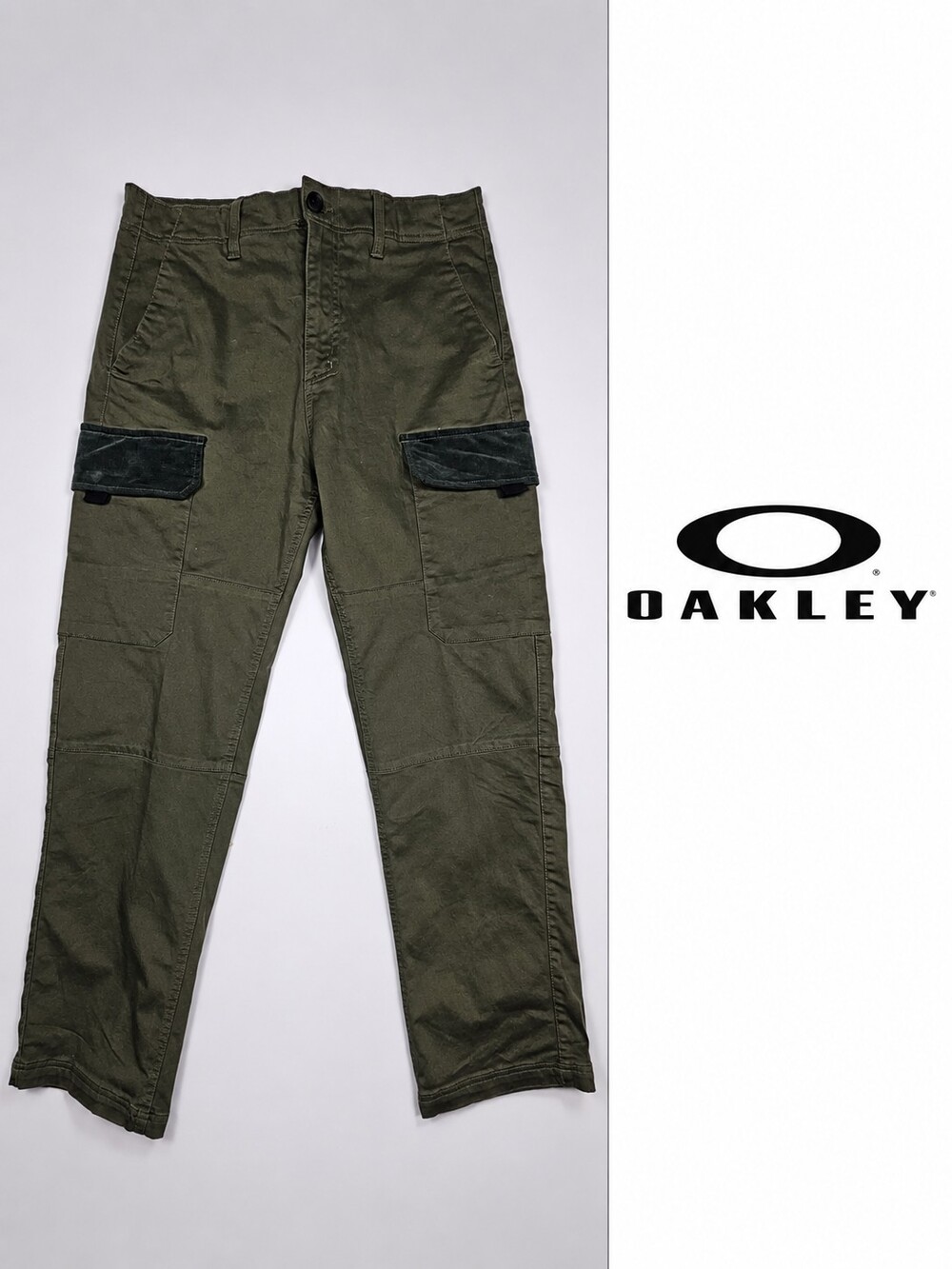Oakley Men's Regular Fit Cargo Pants Olive Green Size 31